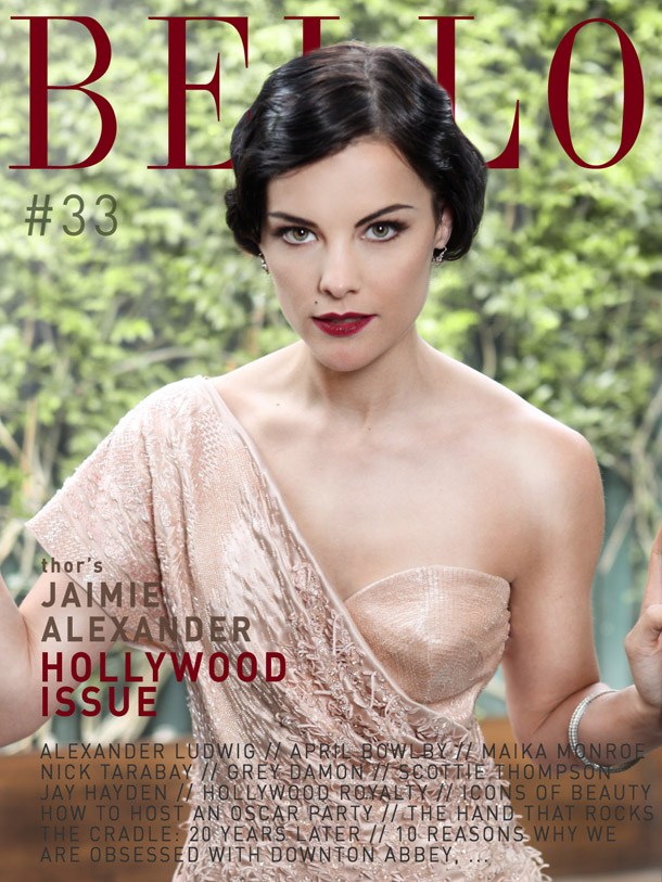 First look at Actress Jaimie Alexander Thor on the cover of Bello Mag 33